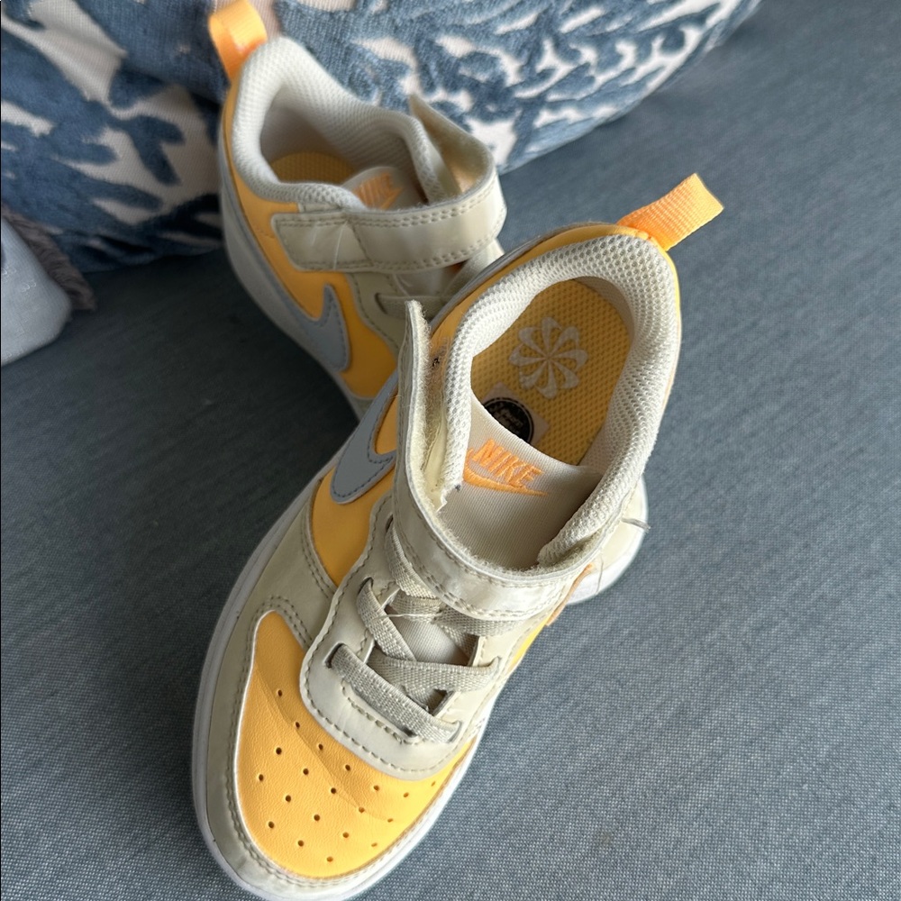 Nike Kids Sneakers Yellow and Gray